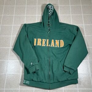 Donegal Bay Athletics IRELAND Hoodie Adult Sz 2XL Green Clover Patch Reversible